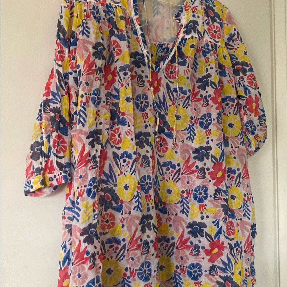 Roller Rabbit Floral Multicolor Women's Top/Tunic